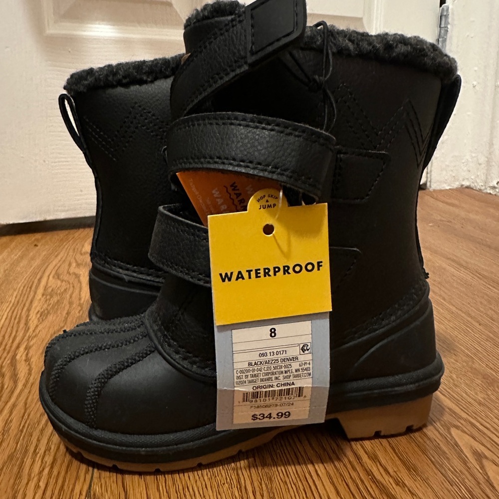 Cat & Jack Black Winter Boots